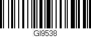 Código de barras (EAN, GTIN, SKU, ISBN): 'GI9538'