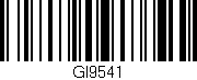 Código de barras (EAN, GTIN, SKU, ISBN): 'GI9541'