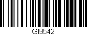 Código de barras (EAN, GTIN, SKU, ISBN): 'GI9542'
