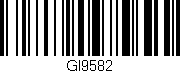 Código de barras (EAN, GTIN, SKU, ISBN): 'GI9582'