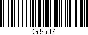Código de barras (EAN, GTIN, SKU, ISBN): 'GI9597'