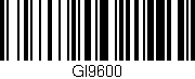 Código de barras (EAN, GTIN, SKU, ISBN): 'GI9600'