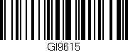 Código de barras (EAN, GTIN, SKU, ISBN): 'GI9615'