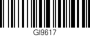 Código de barras (EAN, GTIN, SKU, ISBN): 'GI9617'