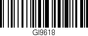 Código de barras (EAN, GTIN, SKU, ISBN): 'GI9618'