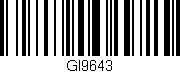 Código de barras (EAN, GTIN, SKU, ISBN): 'GI9643'