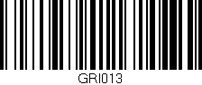 Código de barras (EAN, GTIN, SKU, ISBN): 'GRI013'