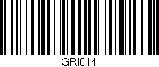 Código de barras (EAN, GTIN, SKU, ISBN): 'GRI014'