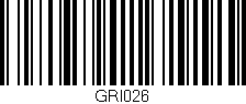 Código de barras (EAN, GTIN, SKU, ISBN): 'GRI026'