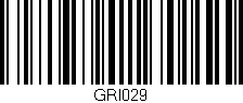 Código de barras (EAN, GTIN, SKU, ISBN): 'GRI029'
