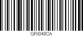 Código de barras (EAN, GTIN, SKU, ISBN): 'GRI048CA'