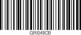 Código de barras (EAN, GTIN, SKU, ISBN): 'GRI049CB'