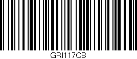 Código de barras (EAN, GTIN, SKU, ISBN): 'GRI117CB'