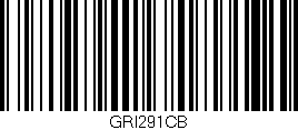 Código de barras (EAN, GTIN, SKU, ISBN): 'GRI291CB'