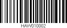 Código de barras (EAN, GTIN, SKU, ISBN): 'HAW010002'