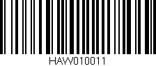 Código de barras (EAN, GTIN, SKU, ISBN): 'HAW010011'