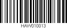 Código de barras (EAN, GTIN, SKU, ISBN): 'HAW010013'