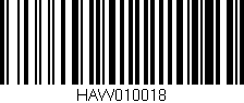 Código de barras (EAN, GTIN, SKU, ISBN): 'HAW010018'