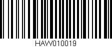 Código de barras (EAN, GTIN, SKU, ISBN): 'HAW010019'