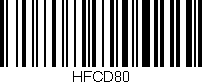 Código de barras (EAN, GTIN, SKU, ISBN): 'HFCD80'