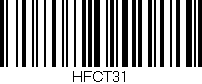 Código de barras (EAN, GTIN, SKU, ISBN): 'HFCT31'