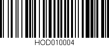 Código de barras (EAN, GTIN, SKU, ISBN): 'HOD010004'