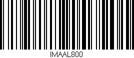 Código de barras (EAN, GTIN, SKU, ISBN): 'IMAAL800'