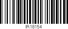 Código de barras (EAN, GTIN, SKU, ISBN): 'IR18154'