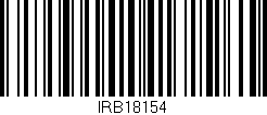 Código de barras (EAN, GTIN, SKU, ISBN): 'IRB18154'