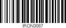 Código de barras (EAN, GTIN, SKU, ISBN): 'IRON3087'