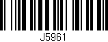 Código de barras (EAN, GTIN, SKU, ISBN): 'J5961'
