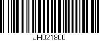 Código de barras (EAN, GTIN, SKU, ISBN): 'JH021800'