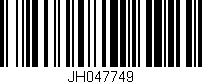 Código de barras (EAN, GTIN, SKU, ISBN): 'JH047749'