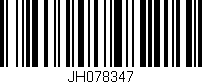 Código de barras (EAN, GTIN, SKU, ISBN): 'JH078347'
