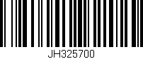 Código de barras (EAN, GTIN, SKU, ISBN): 'JH325700'
