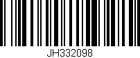 Código de barras (EAN, GTIN, SKU, ISBN): 'JH332098'