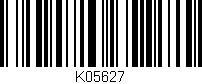 Código de barras (EAN, GTIN, SKU, ISBN): 'K05627'