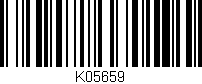 Código de barras (EAN, GTIN, SKU, ISBN): 'K05659'