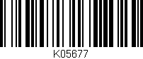 Código de barras (EAN, GTIN, SKU, ISBN): 'K05677'