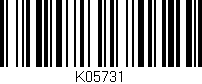 Código de barras (EAN, GTIN, SKU, ISBN): 'K05731'
