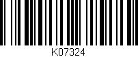 Código de barras (EAN, GTIN, SKU, ISBN): 'K07324'