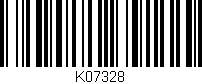 Código de barras (EAN, GTIN, SKU, ISBN): 'K07328'