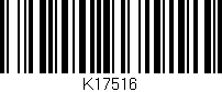 Código de barras (EAN, GTIN, SKU, ISBN): 'K17516'