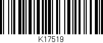 Código de barras (EAN, GTIN, SKU, ISBN): 'K17519'