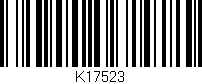 Código de barras (EAN, GTIN, SKU, ISBN): 'K17523'