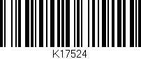 Código de barras (EAN, GTIN, SKU, ISBN): 'K17524'