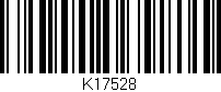 Código de barras (EAN, GTIN, SKU, ISBN): 'K17528'