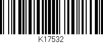 Código de barras (EAN, GTIN, SKU, ISBN): 'K17532'