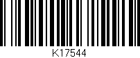 Código de barras (EAN, GTIN, SKU, ISBN): 'K17544'