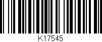 Código de barras (EAN, GTIN, SKU, ISBN): 'K17545'